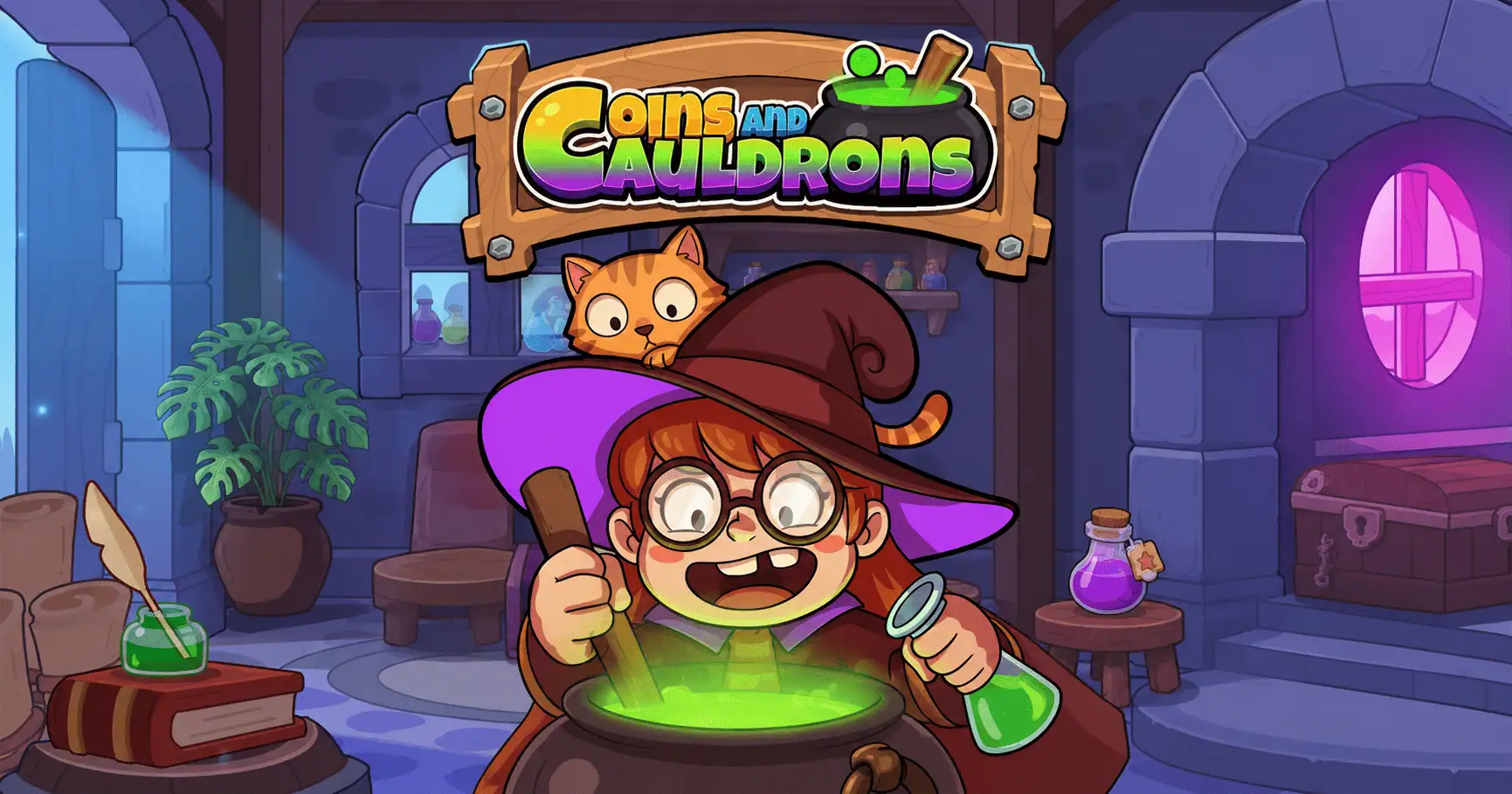 Coins and Cauldrons Slot by Meta Gaming Demo slot cover image