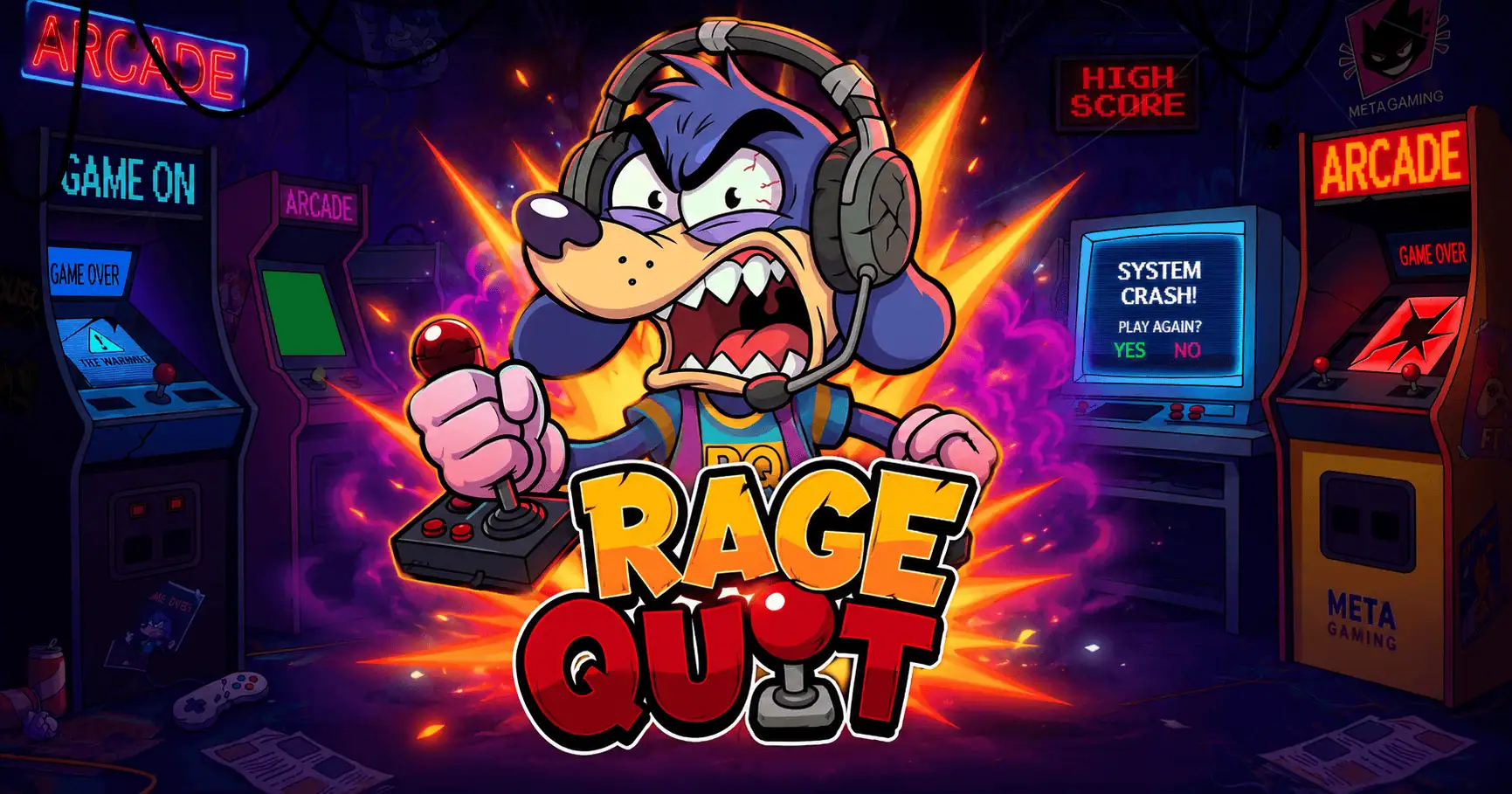 Rage Quit Slot by Meta Gaming Demo slot cover image