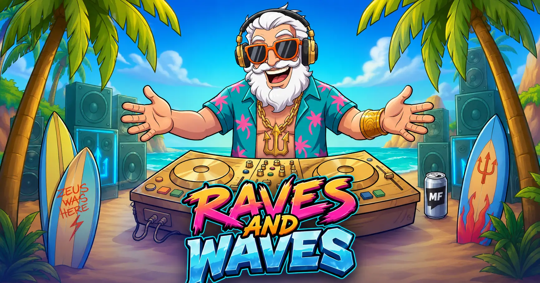 Raves and Waves Slot Demo by Minty Fresh slot cover image