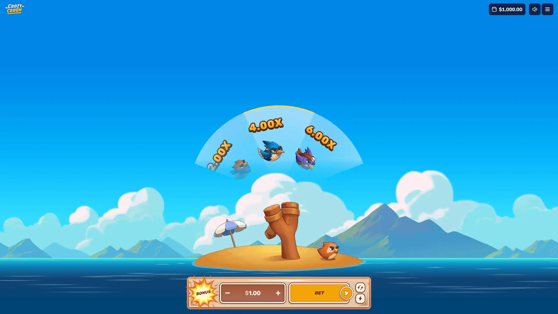 Crazy Crash slot gameplay reels