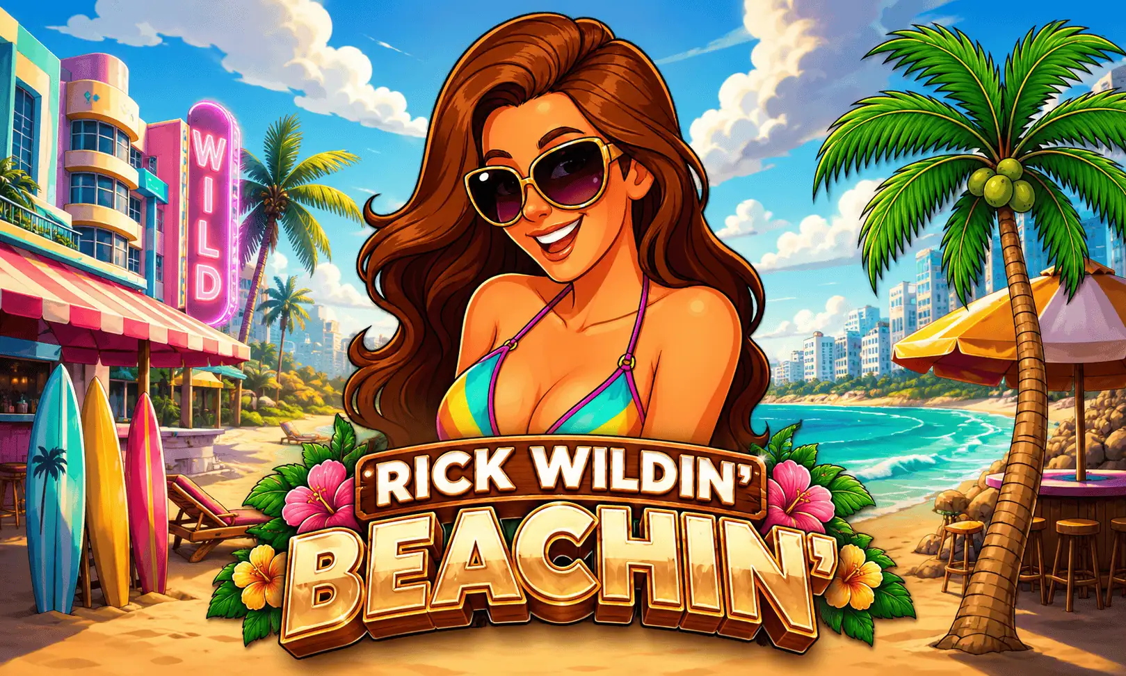Rick Wildin: Beachin Slot Demo by Nt Gaming slot cover image