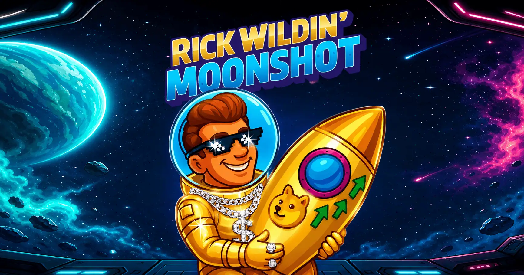 Rick Wildin’ Moonshot Slot Demo by Nt Gaming slot cover image