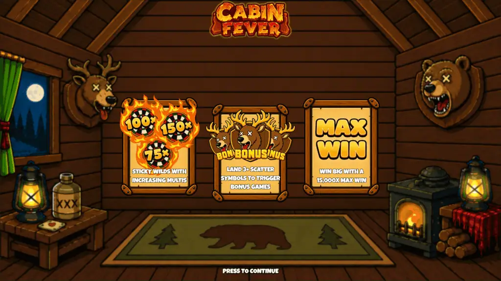Oggaming cabin fever intro screen