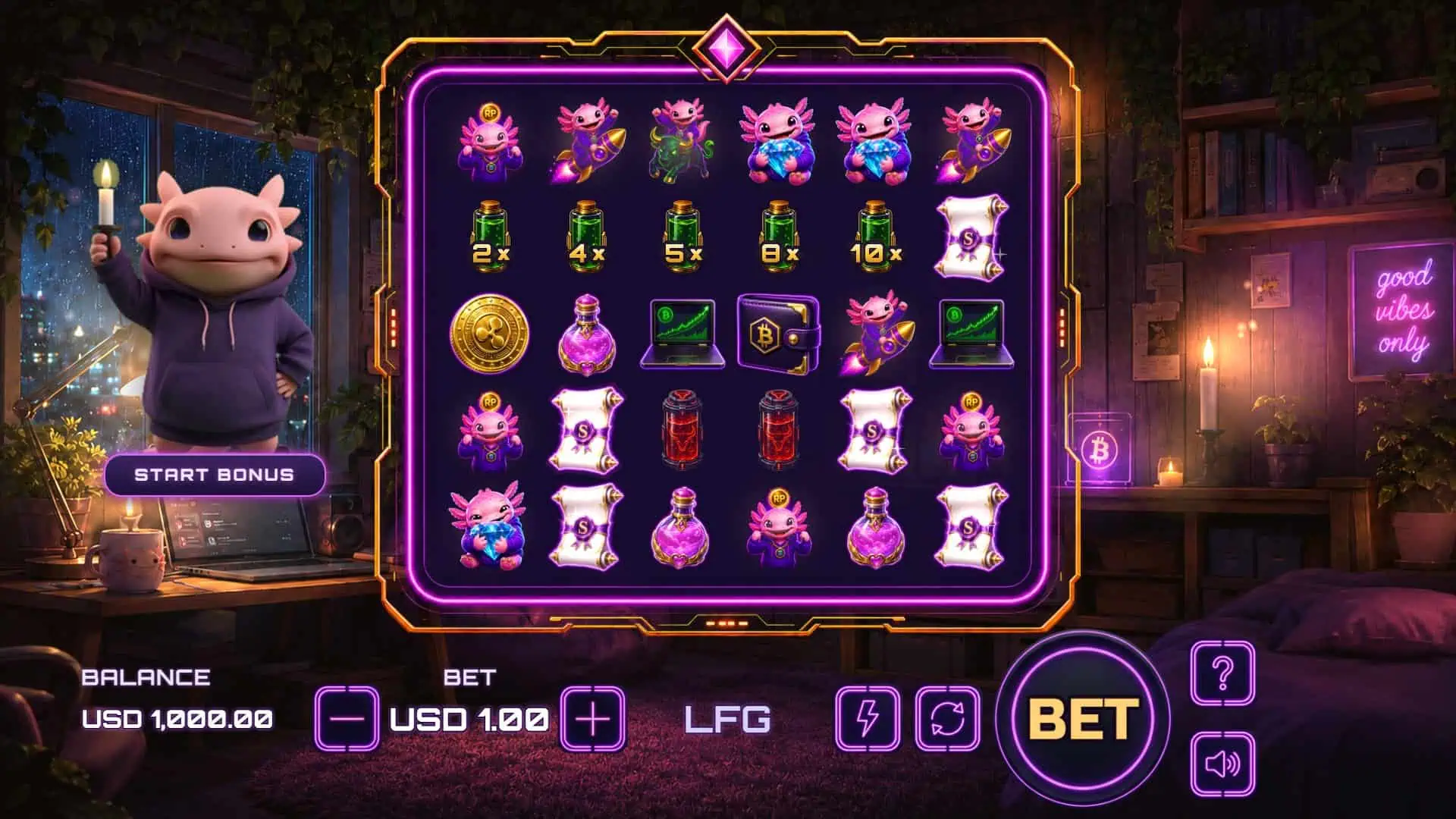 Rug Pull slot gameplay reels