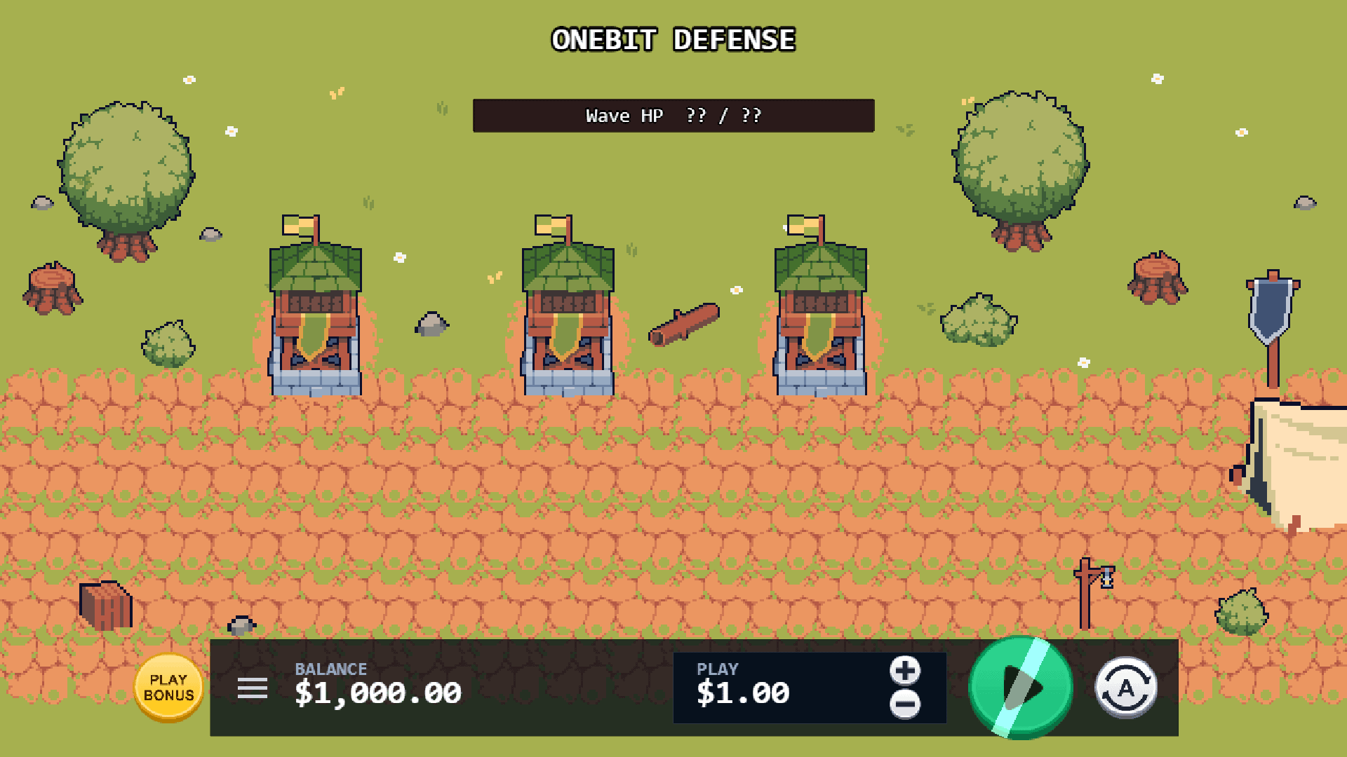 Onebit Defense bonus buy menu