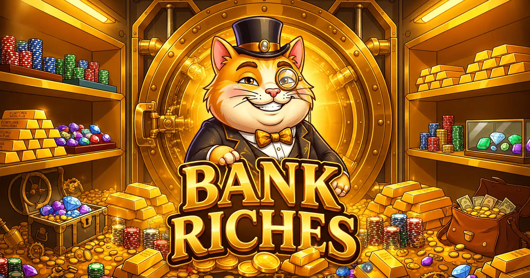 Bank Riches Slot Demo by Overheat Studio slot cover image