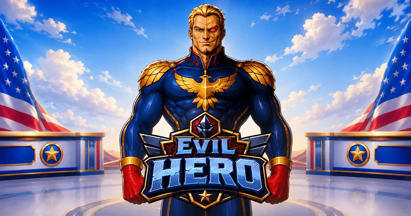 Evil Hero Slot by Ovryx Gaming Free Play slot cover image