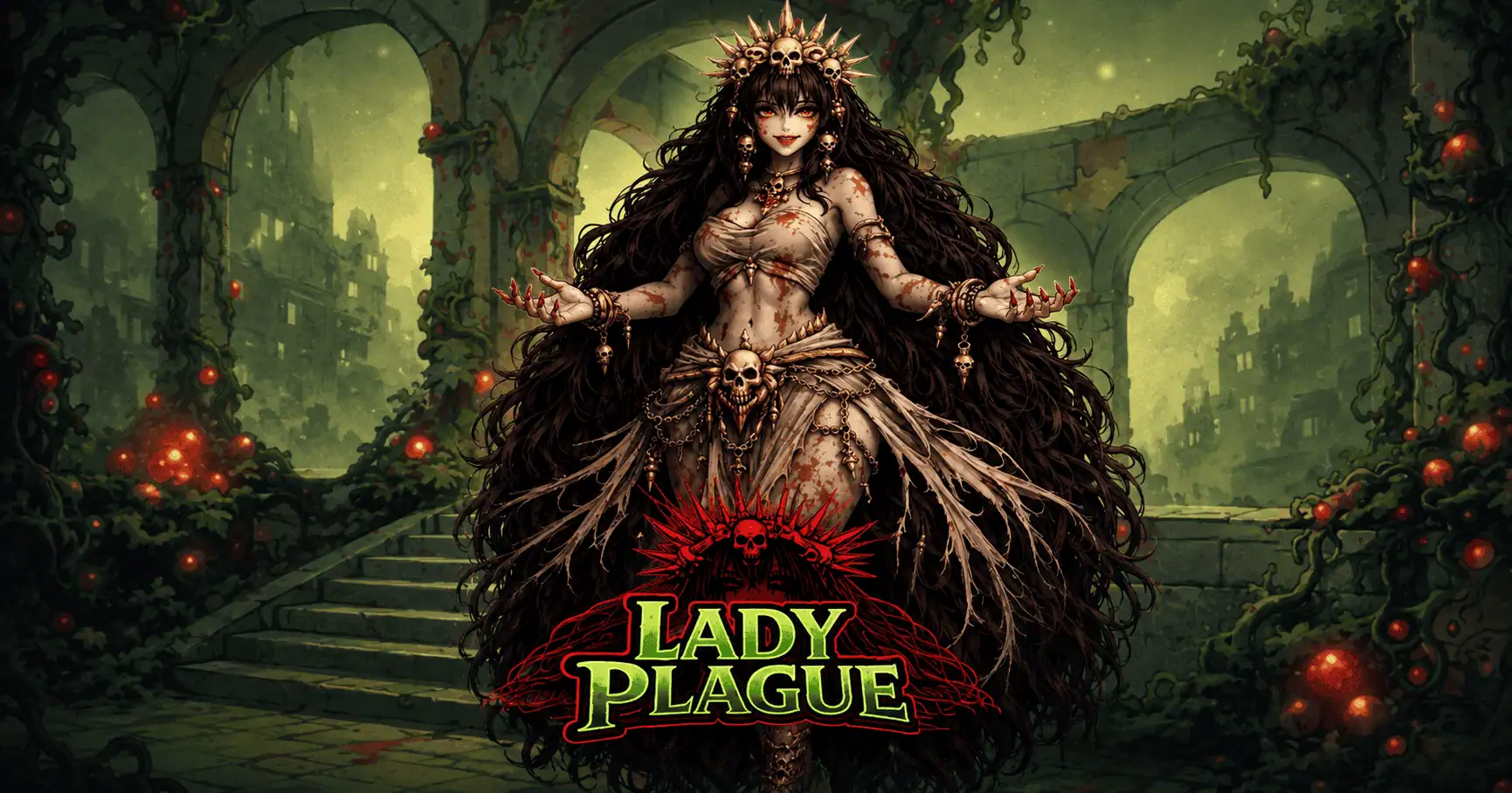 Lady Plague Slot by Ovryx Gaming Free Play slot cover image