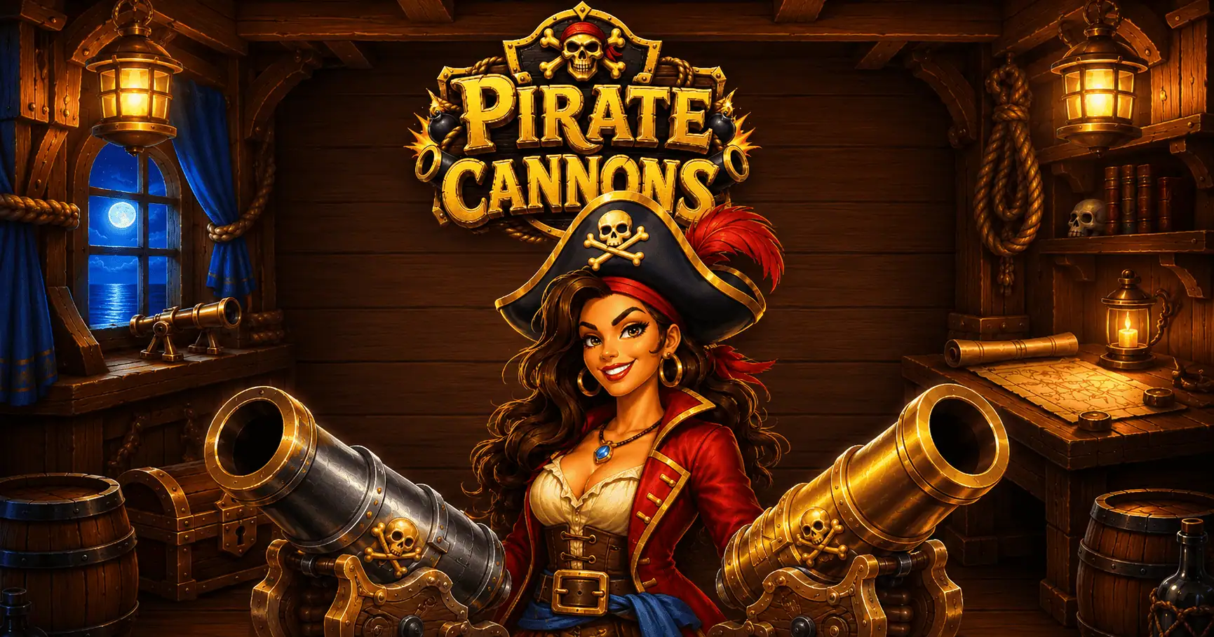 Pirate Cannons Slot Free Play by Ovryx Gaming slot cover image