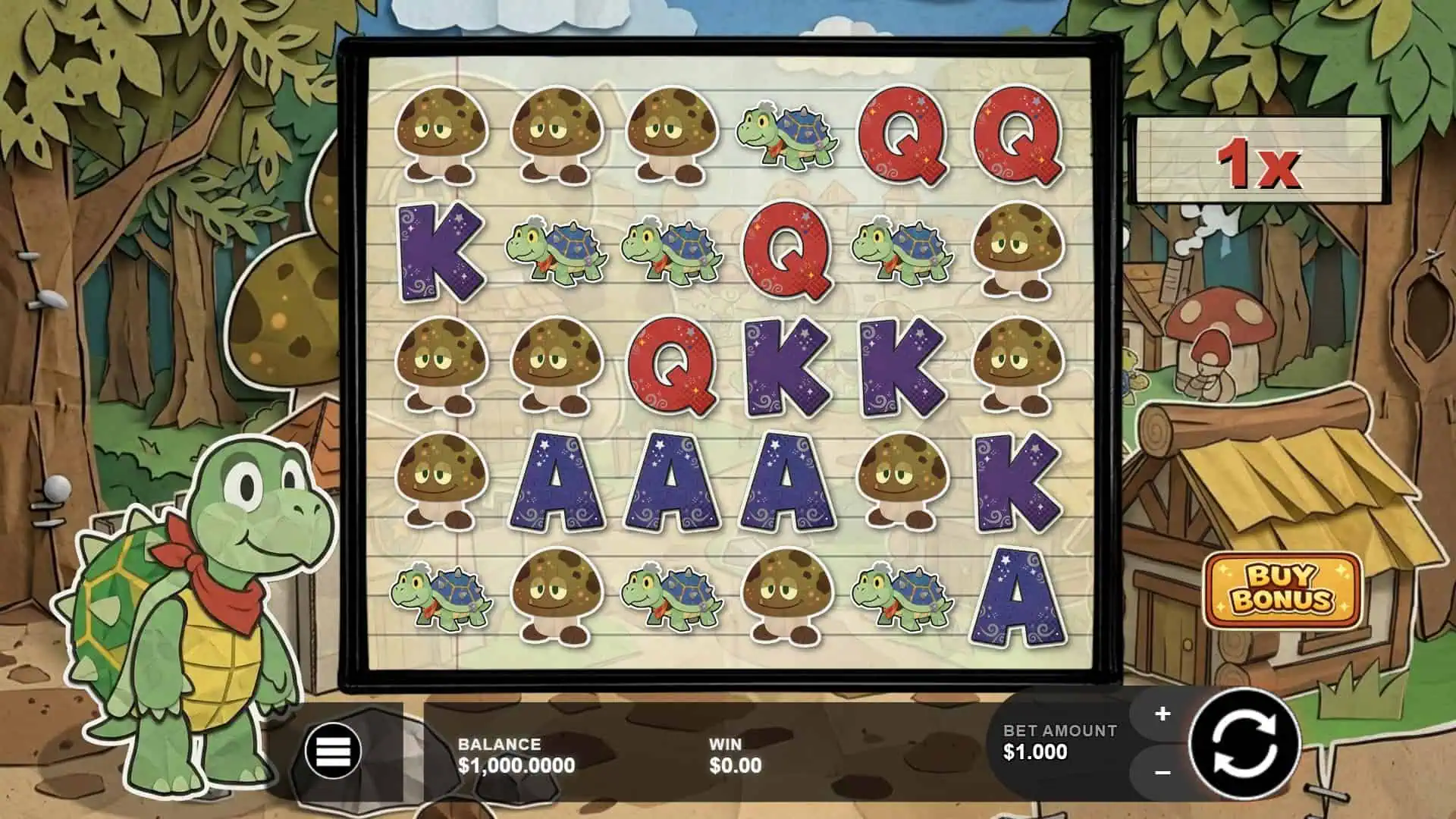 Turtle Kingdom slot gameplay reels