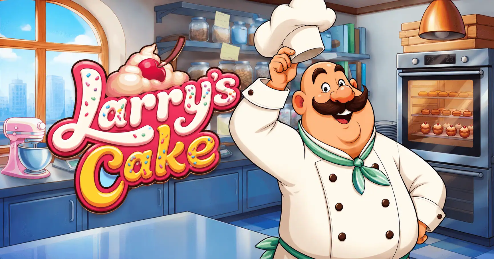 Larrys Cake Slot Free Play by Partyhat Play slot cover image
