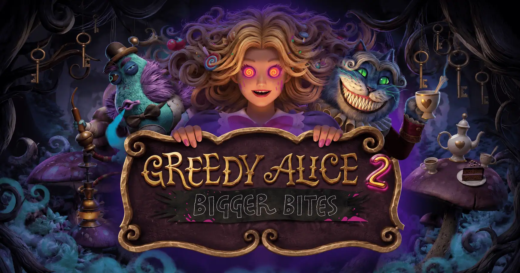 Greedy Alice 2 Bigger Bites Slot by Peter & Sons Demo slot cover image