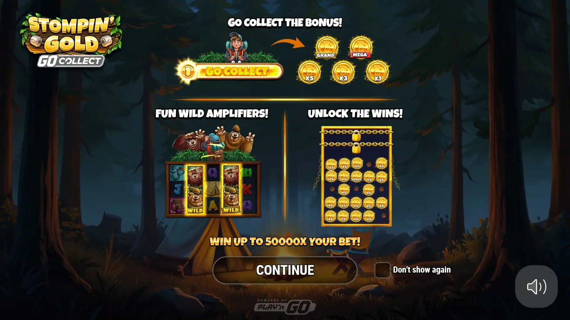 Stompin&rsquo; Gold slot intro screen