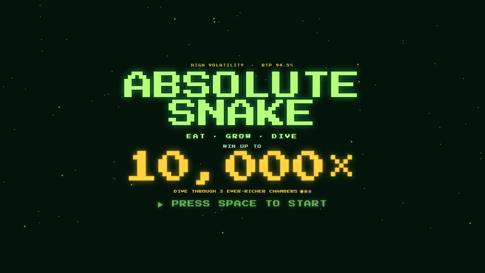 Absolute Snake slot intro screen
