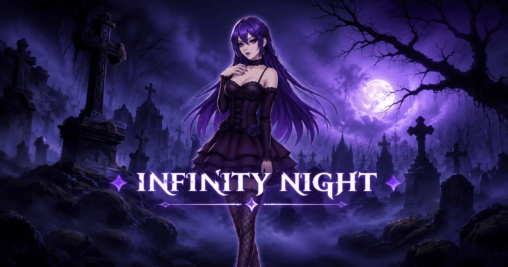 Infinity Night Slot by Purple Daylight Demo slot cover image