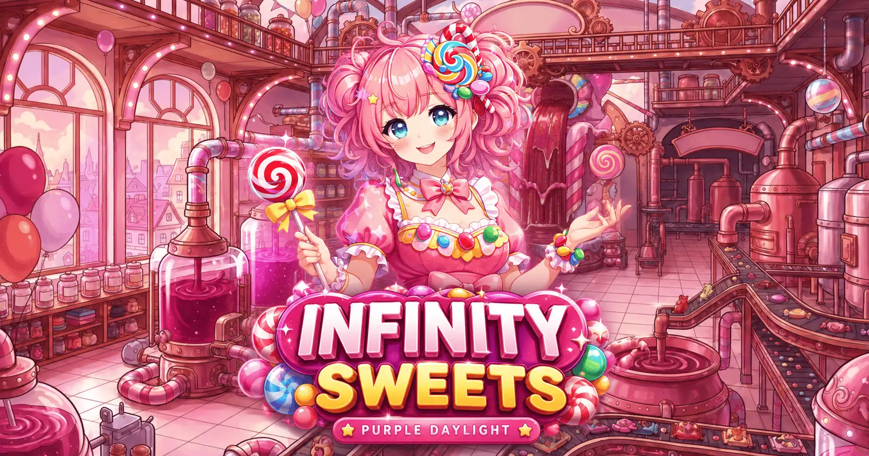 Infinity Sweets Slot by Purple Daylight Demo slot cover image