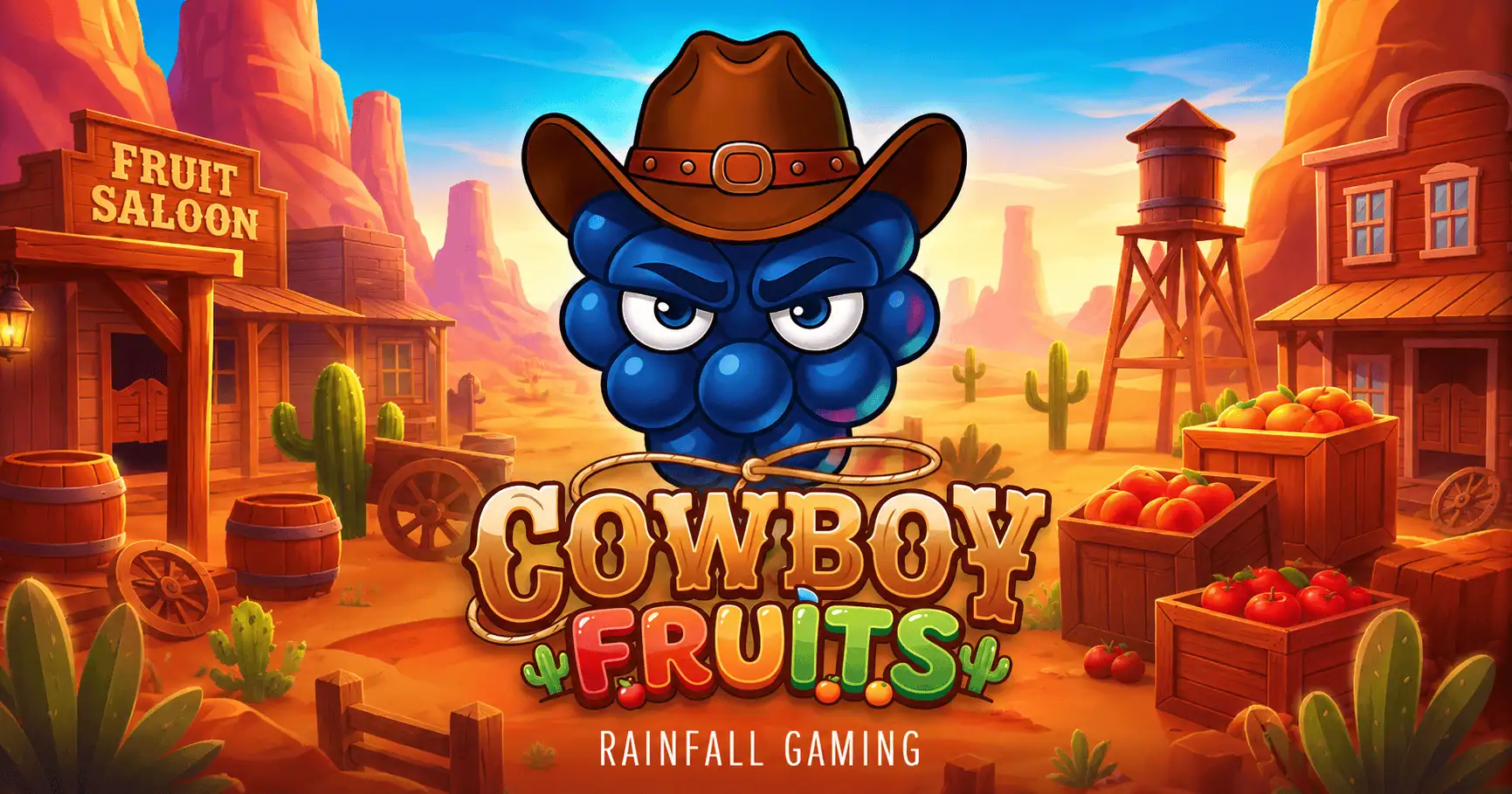 Cowboy Fruits Slot by Rainfall Gaming Demo slot cover image