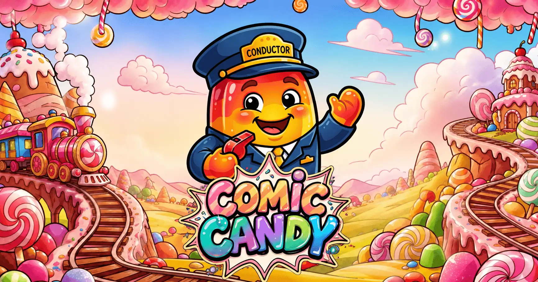 Comic Candy Slot Demo by Rat Hole Reels slot cover image
