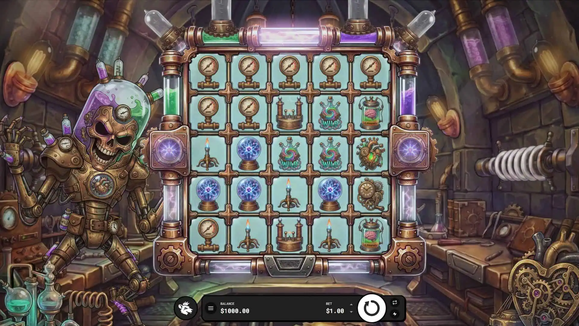 Mad Machine slot gameplay reels