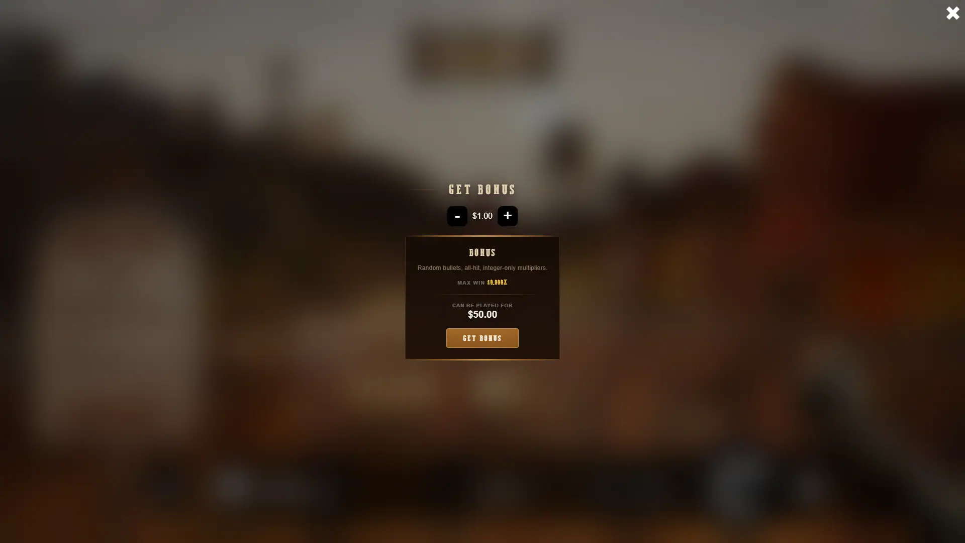 Risk and Reload bonus buy menu