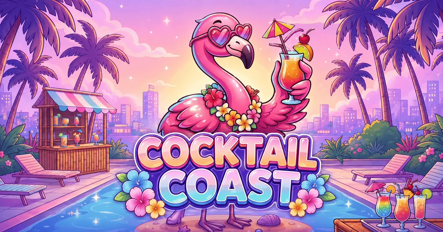 Cocktail Coast Slot Demo by Reel Deal Studio slot cover image