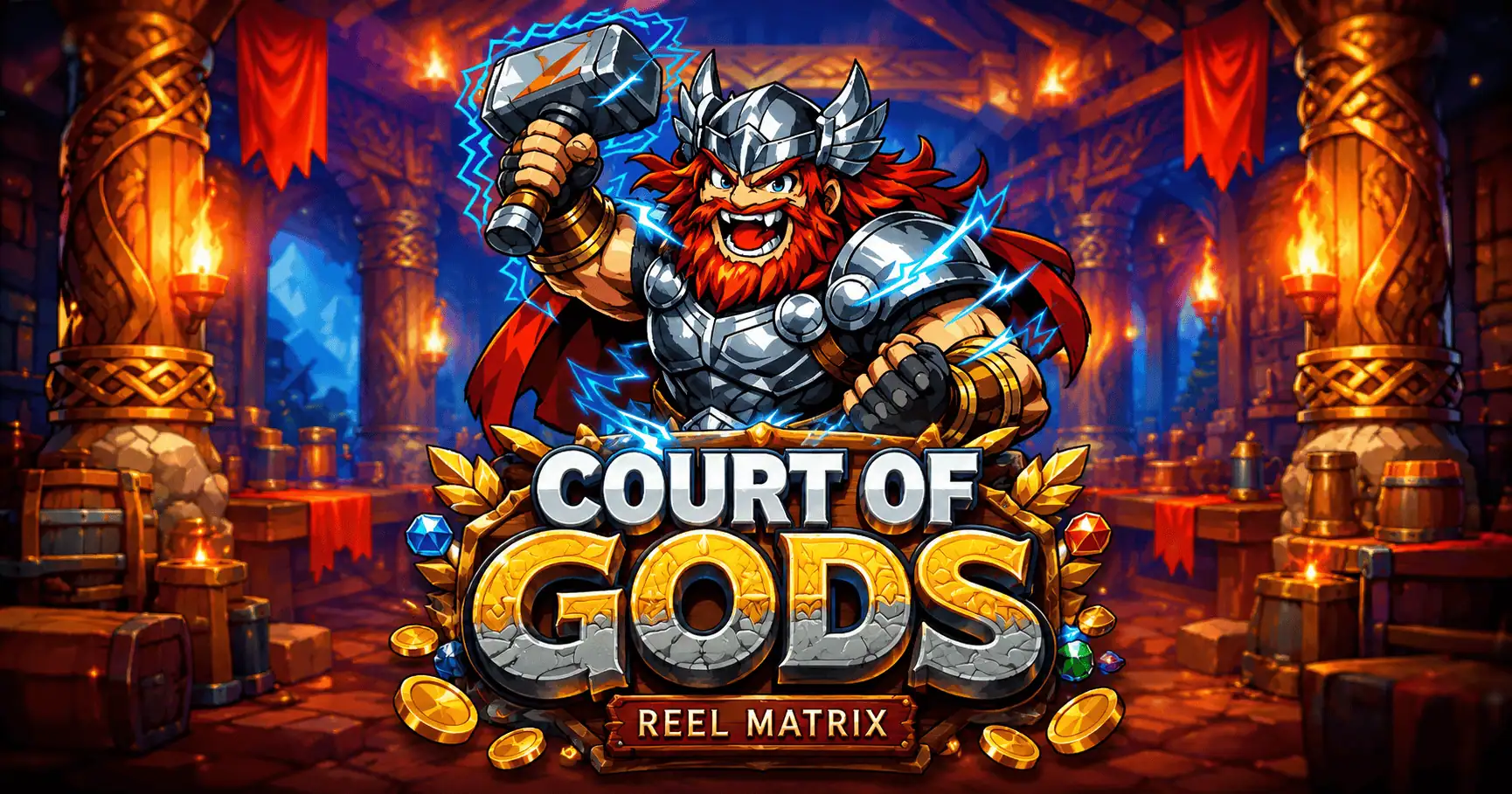 Court Of Gods Slot Demo by Reel Matrix slot cover image