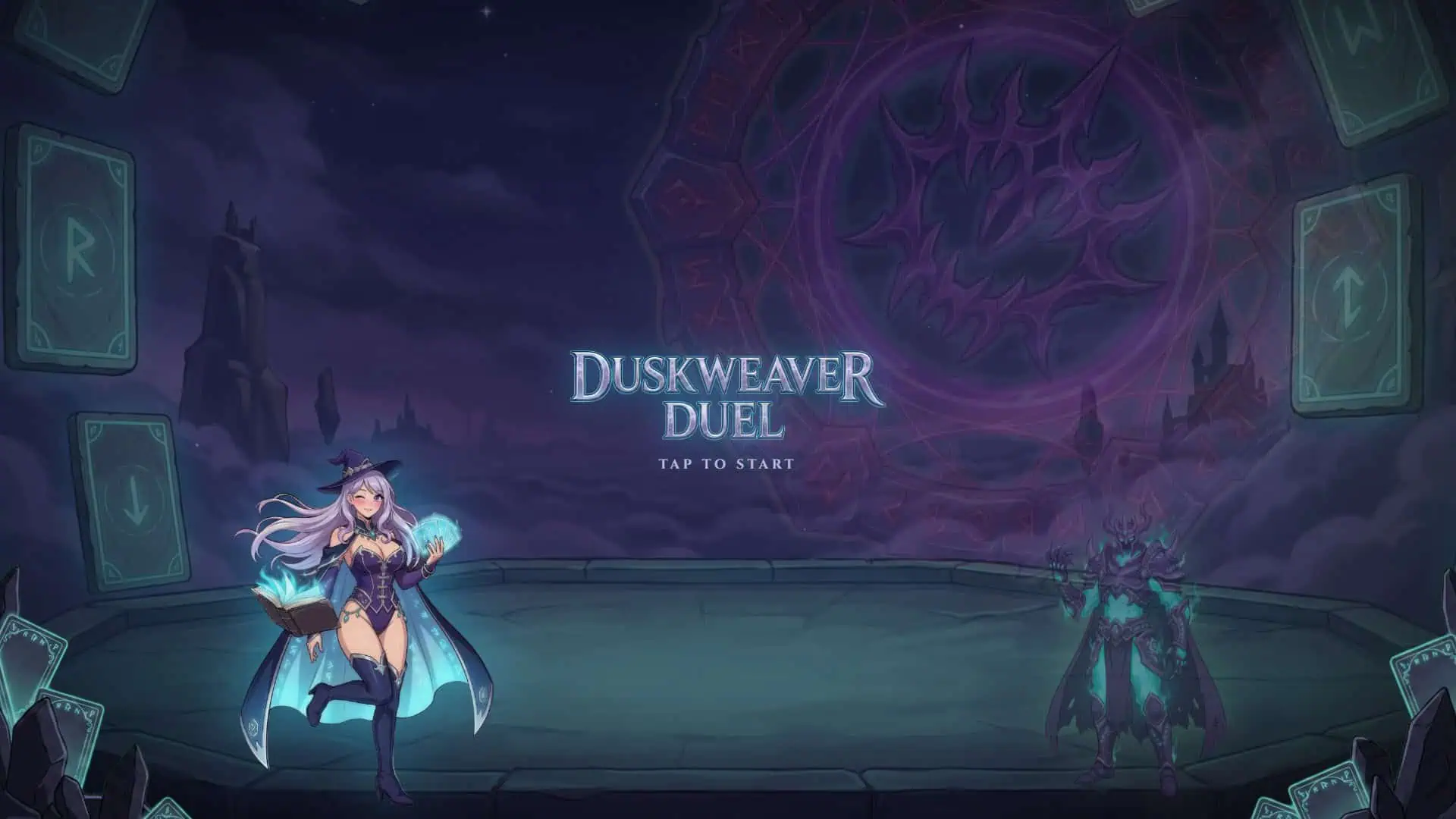 Duskweaver Duel slot intro screen