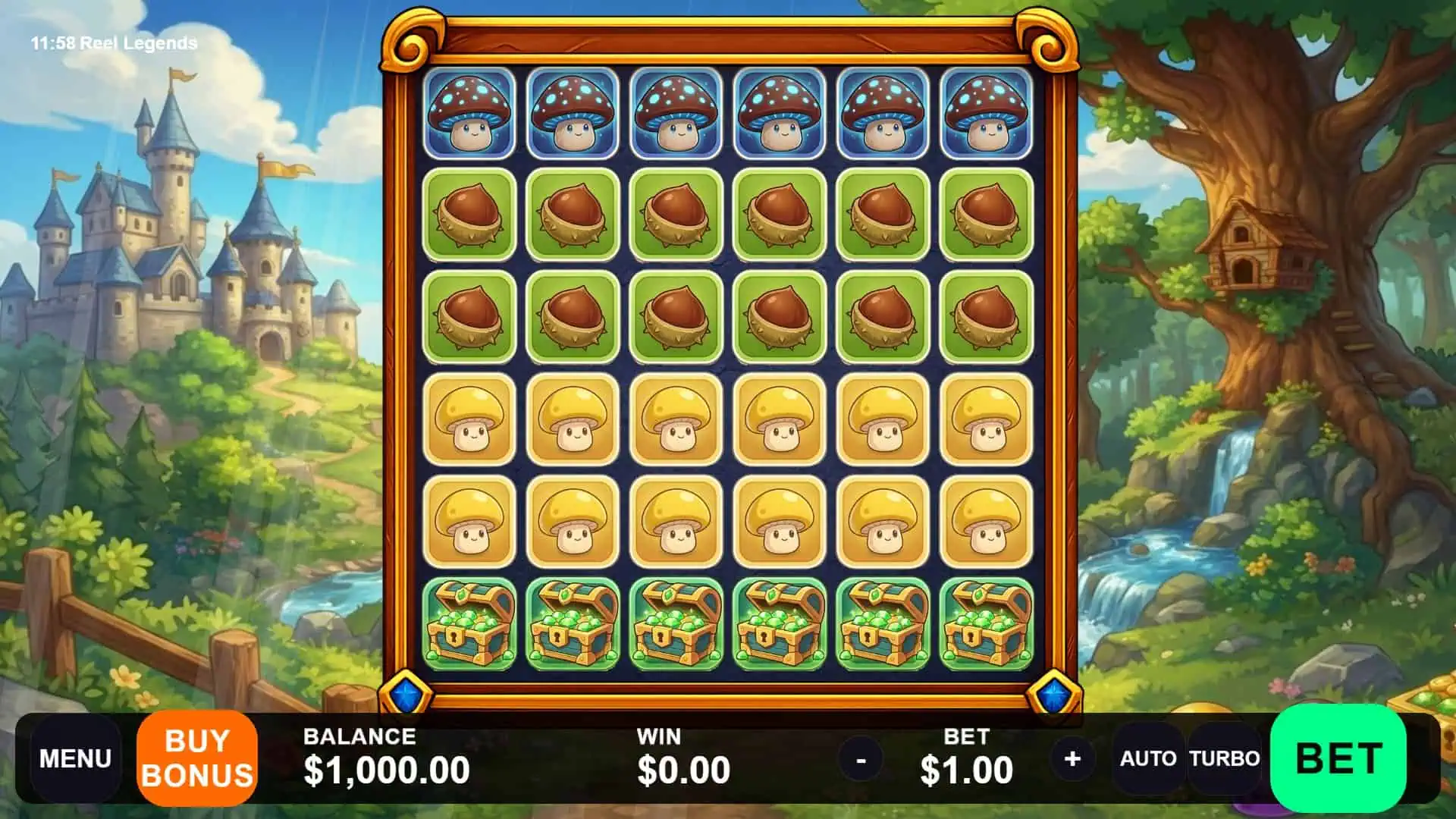 Reel Legends slot gameplay reels
