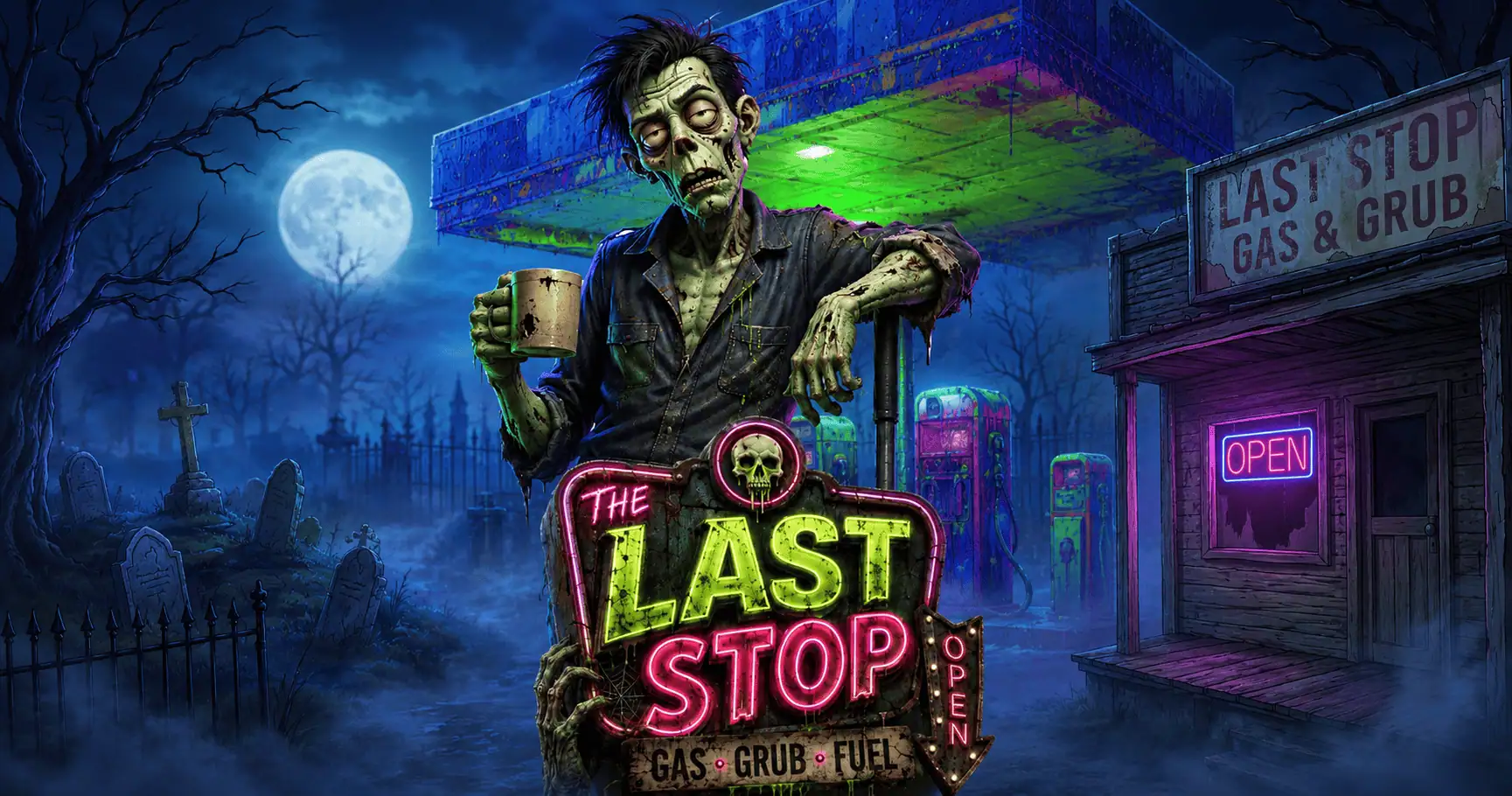 The Last Stop Slot Demo by Seven Days Gaming slot cover image