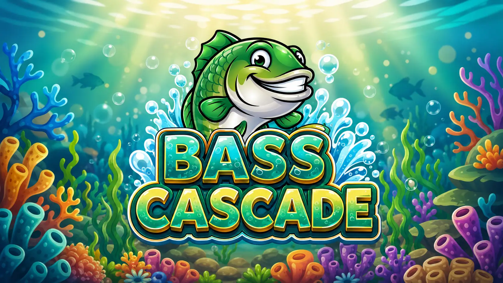 Bass Cascade Slot Demo by Stackhaus Games slot cover image
