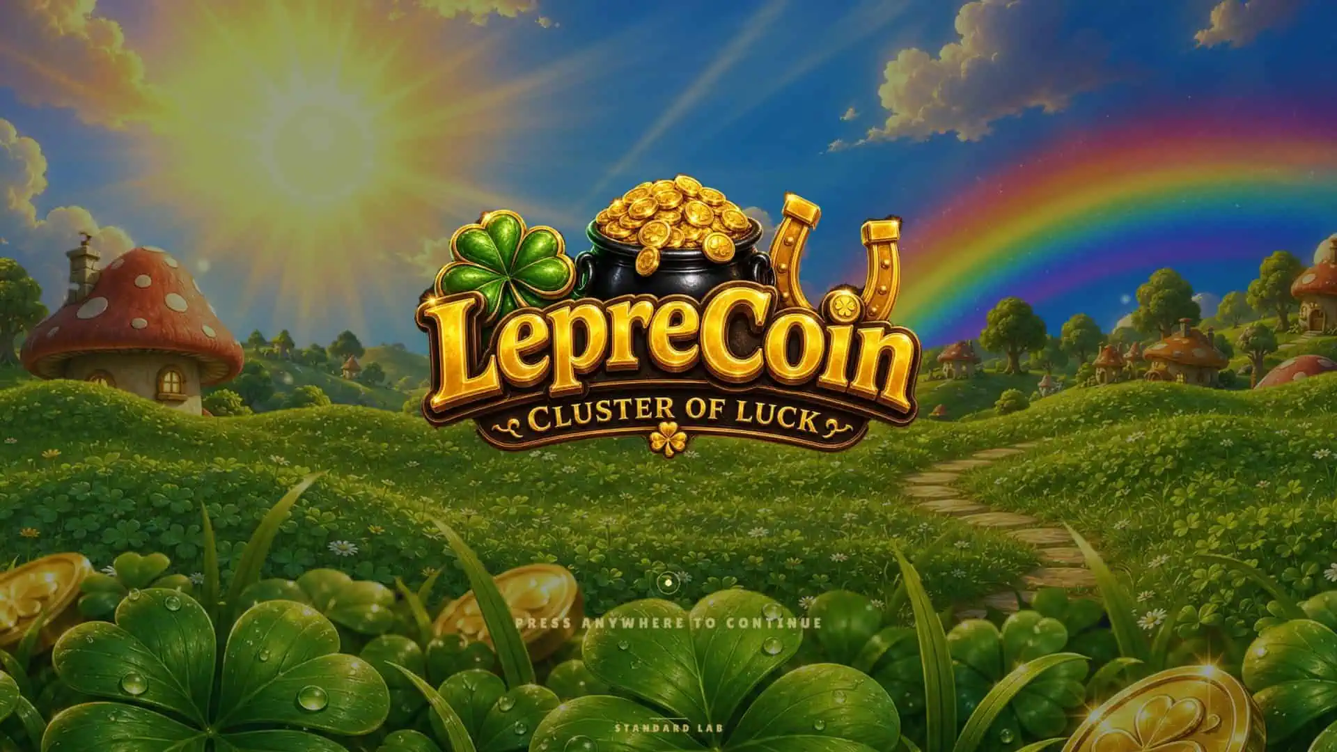 LepreCoin slot intro screen