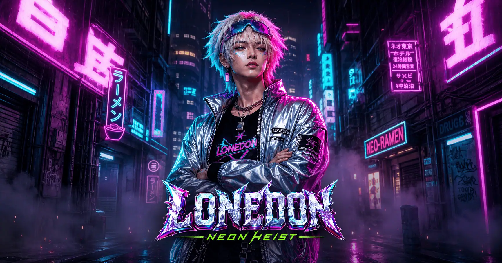 Lonedon Neon Heist Slot Demo by Taro Gaming slot cover image