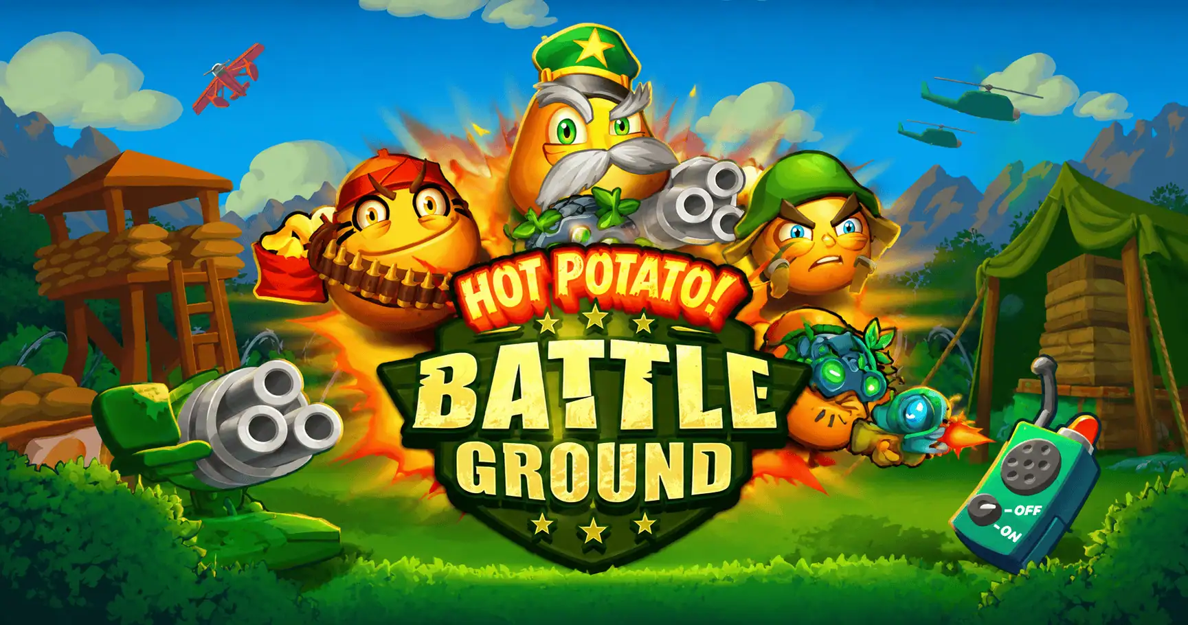 Hot Potato Battleground Slot Demo by Thunderkick slot cover image