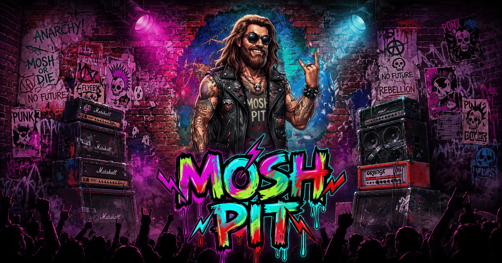 Mosh Pit Slot Demo by Tilt Room Games slot cover image