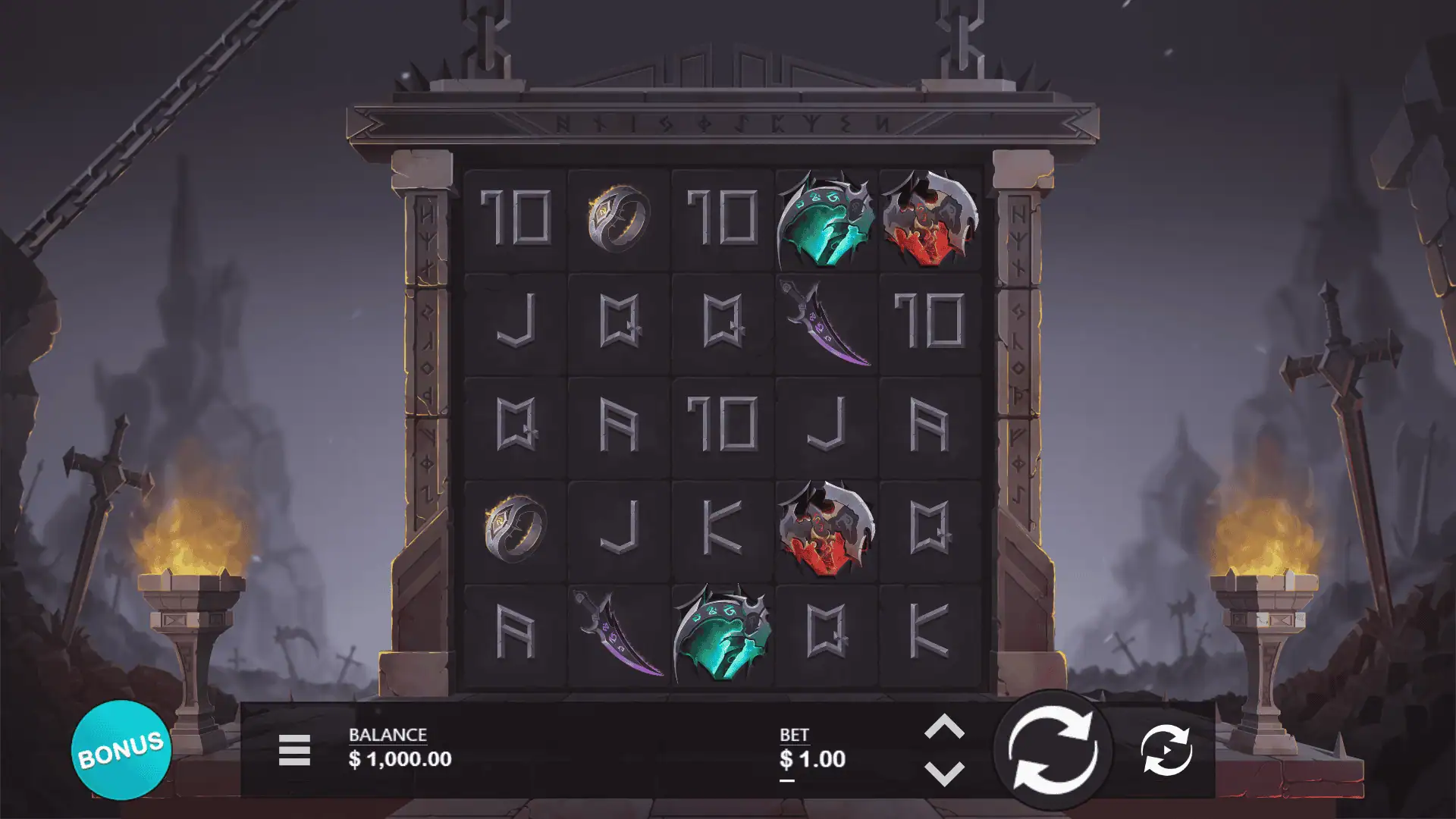No Mercy At Dawn slot gameplay reels