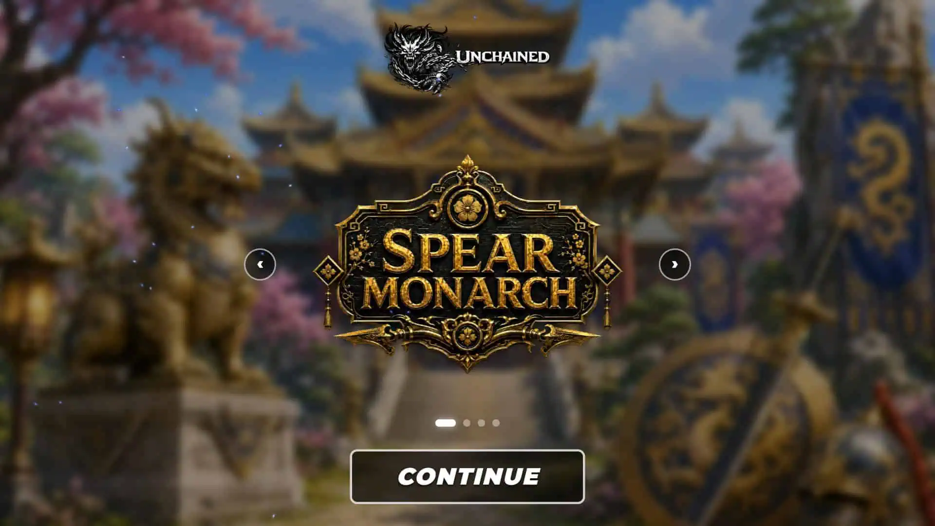 Spear-Monarch slot intro screen