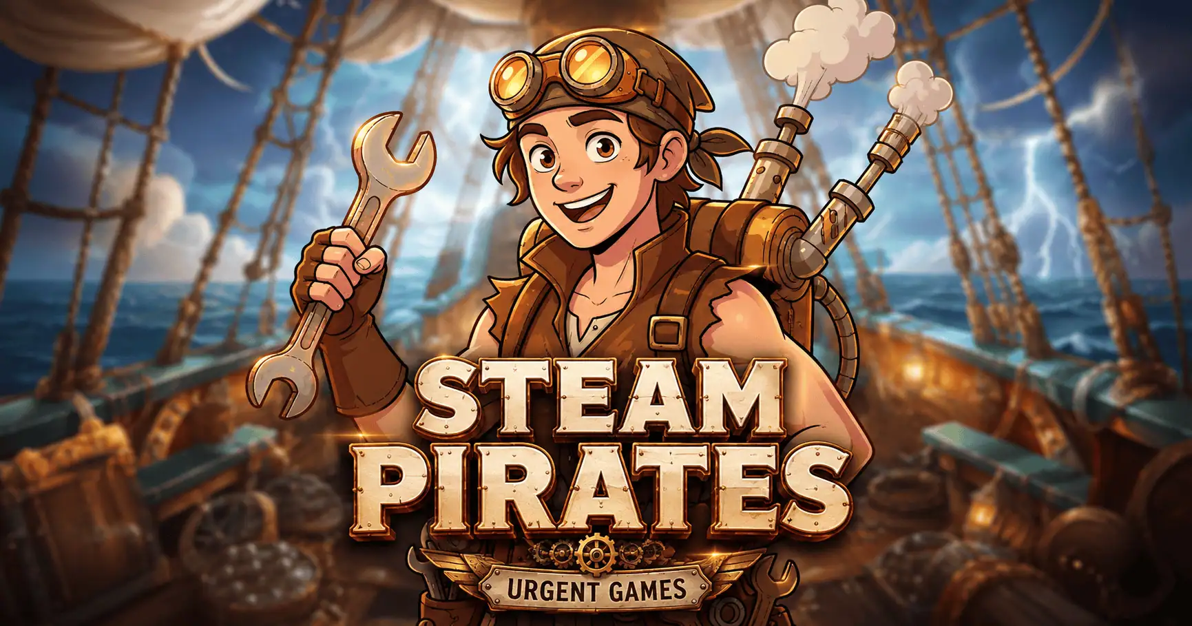 Steam Pirates Slot Demo by Urgent Games slot cover image