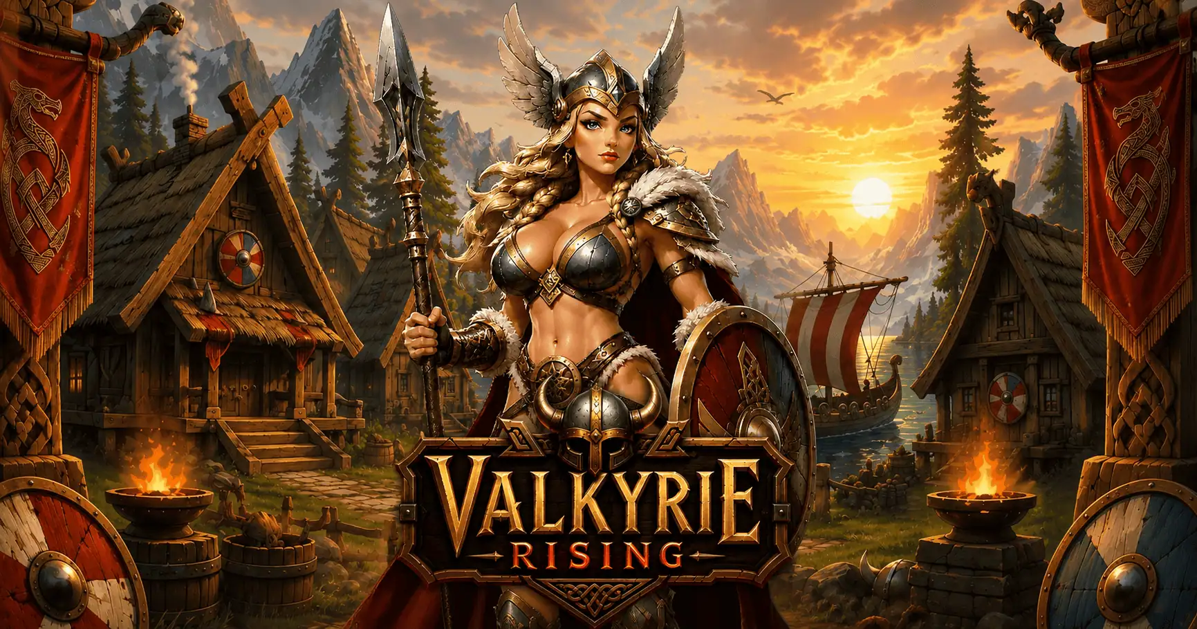 Valkyrie Rising Slot Demo by Valhalla slot cover image