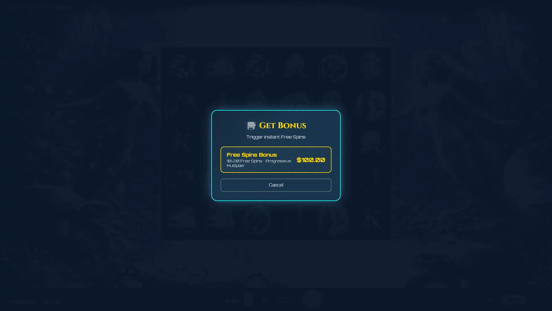 Deep Ocean Treasures bonus buy menu