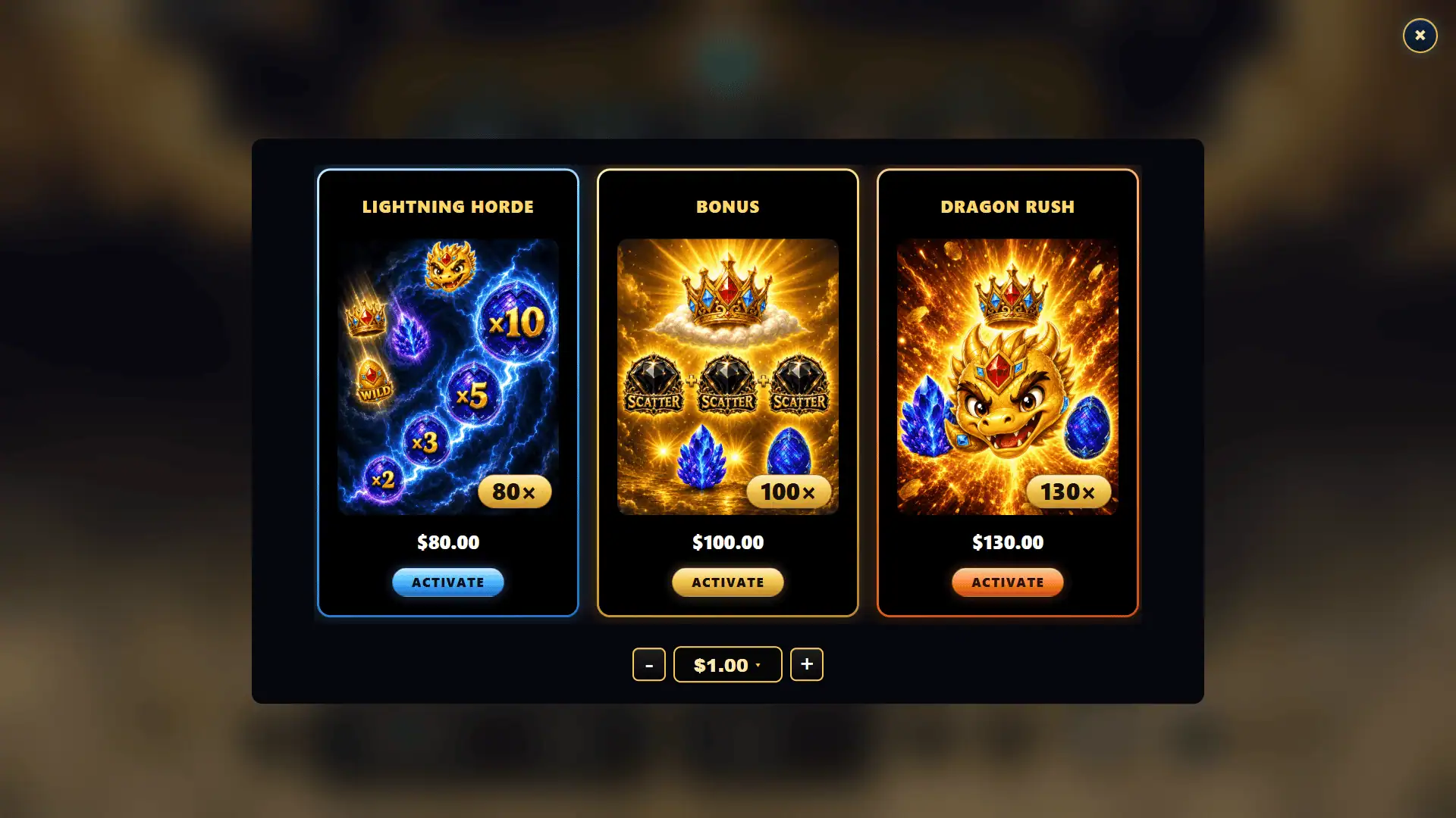 DragoroSkyTreasure bonus buy menu