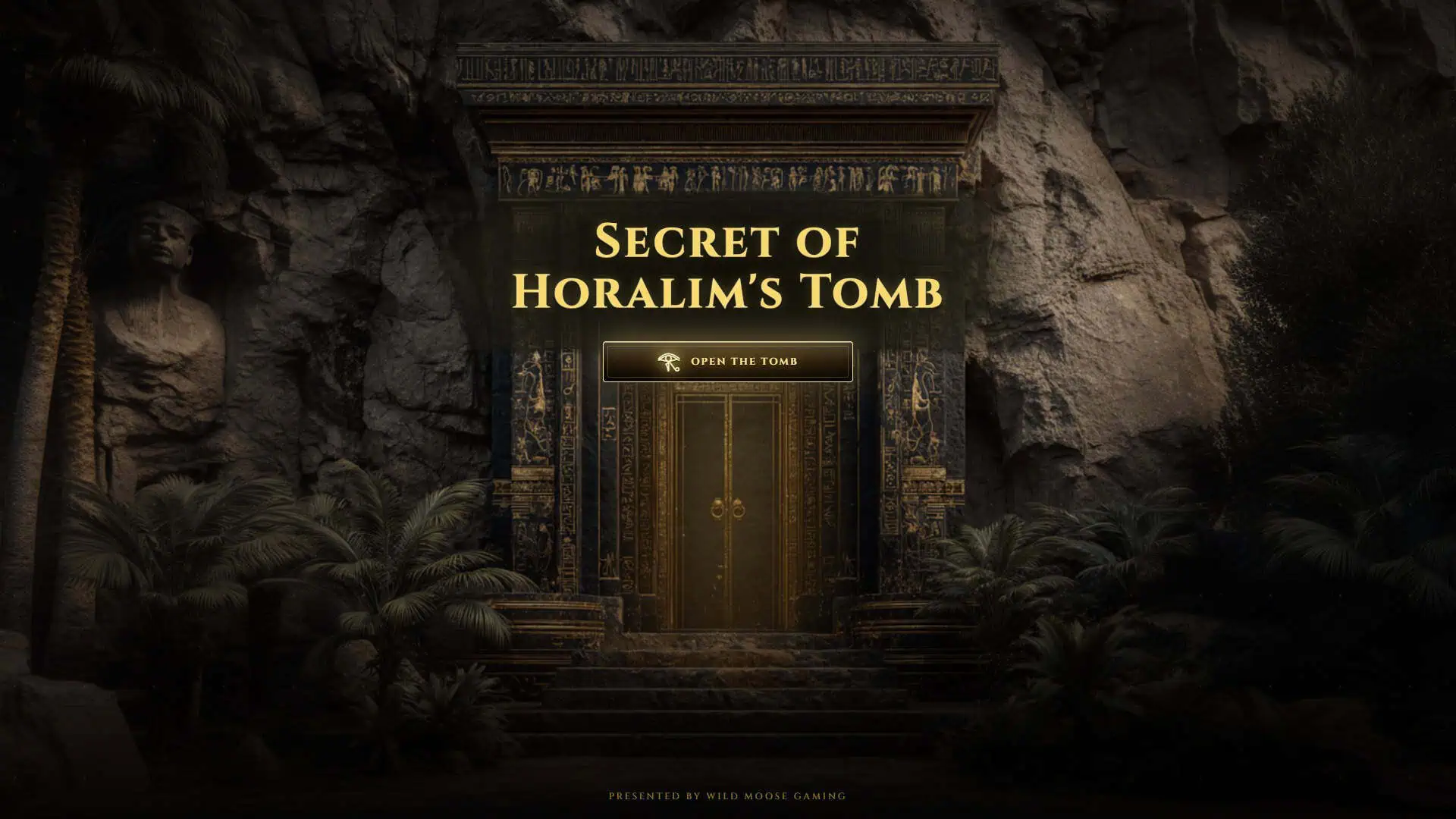 Secret of Horalim's Tomb slot intro screen