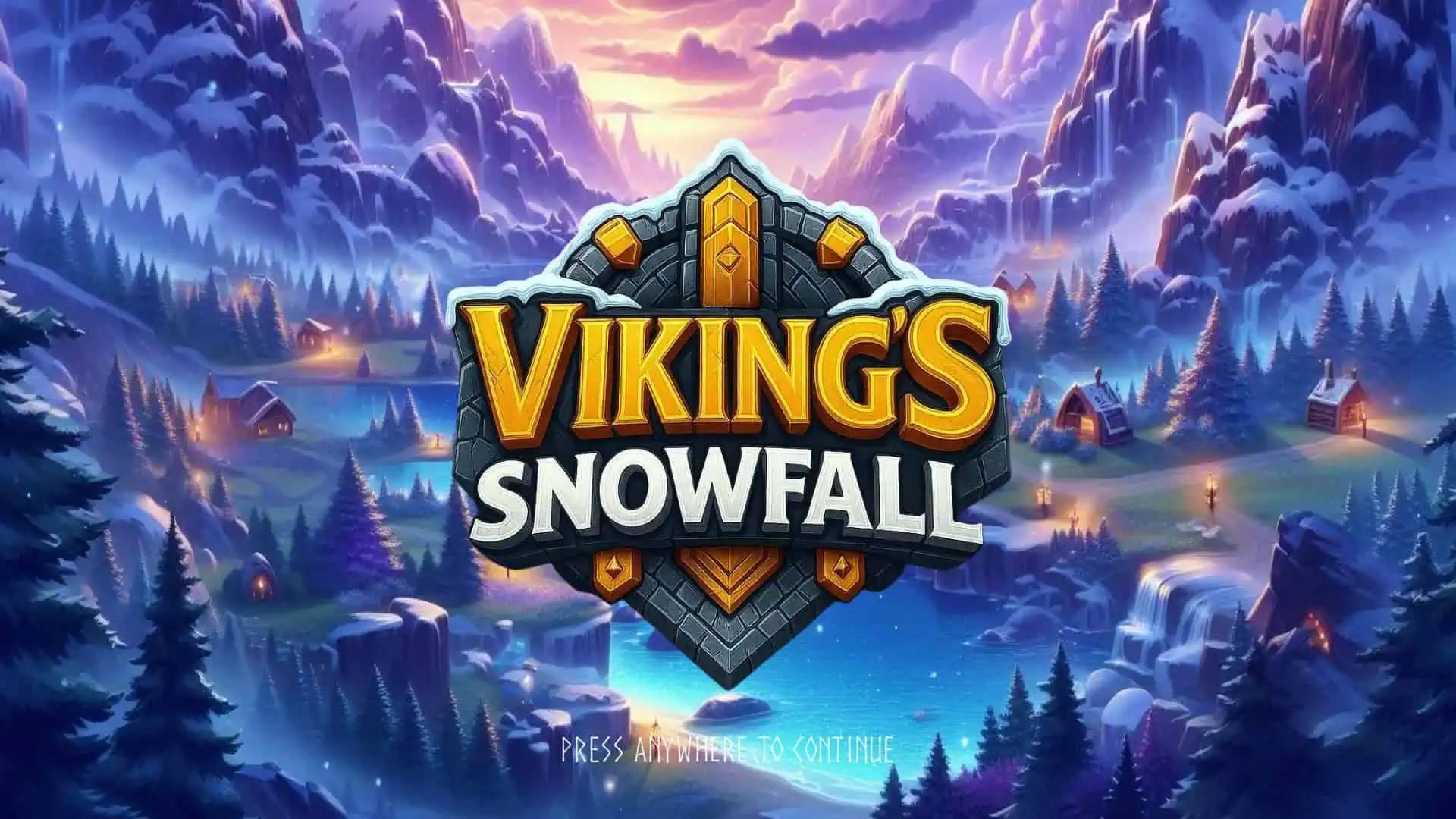 Vikings Snowfall slot intro screen