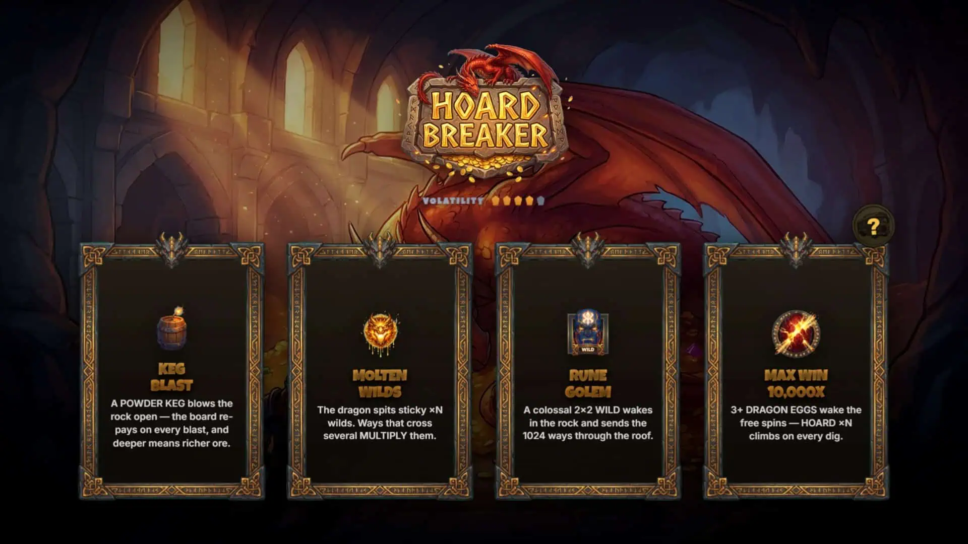 Hoard Breaker slot gameplay reels