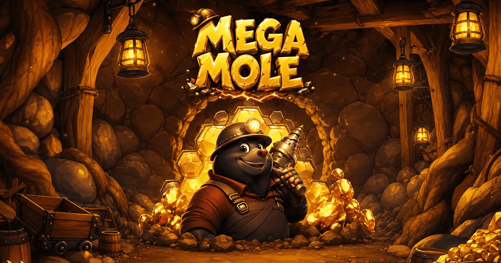 Mega Mole Slot Demo by 1000 Lakes Studios slot cover image
