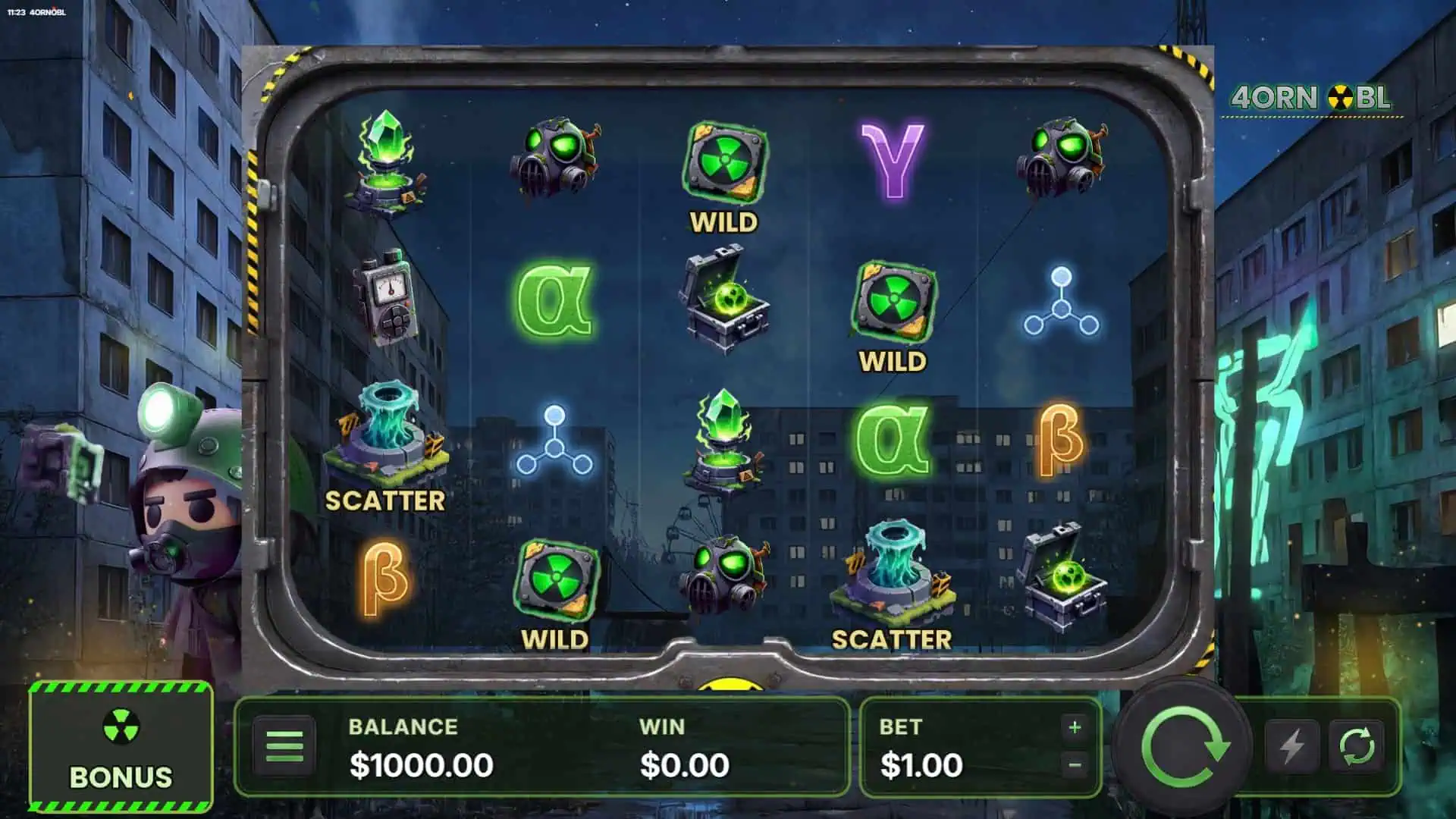 4ornobl slot gameplay reels