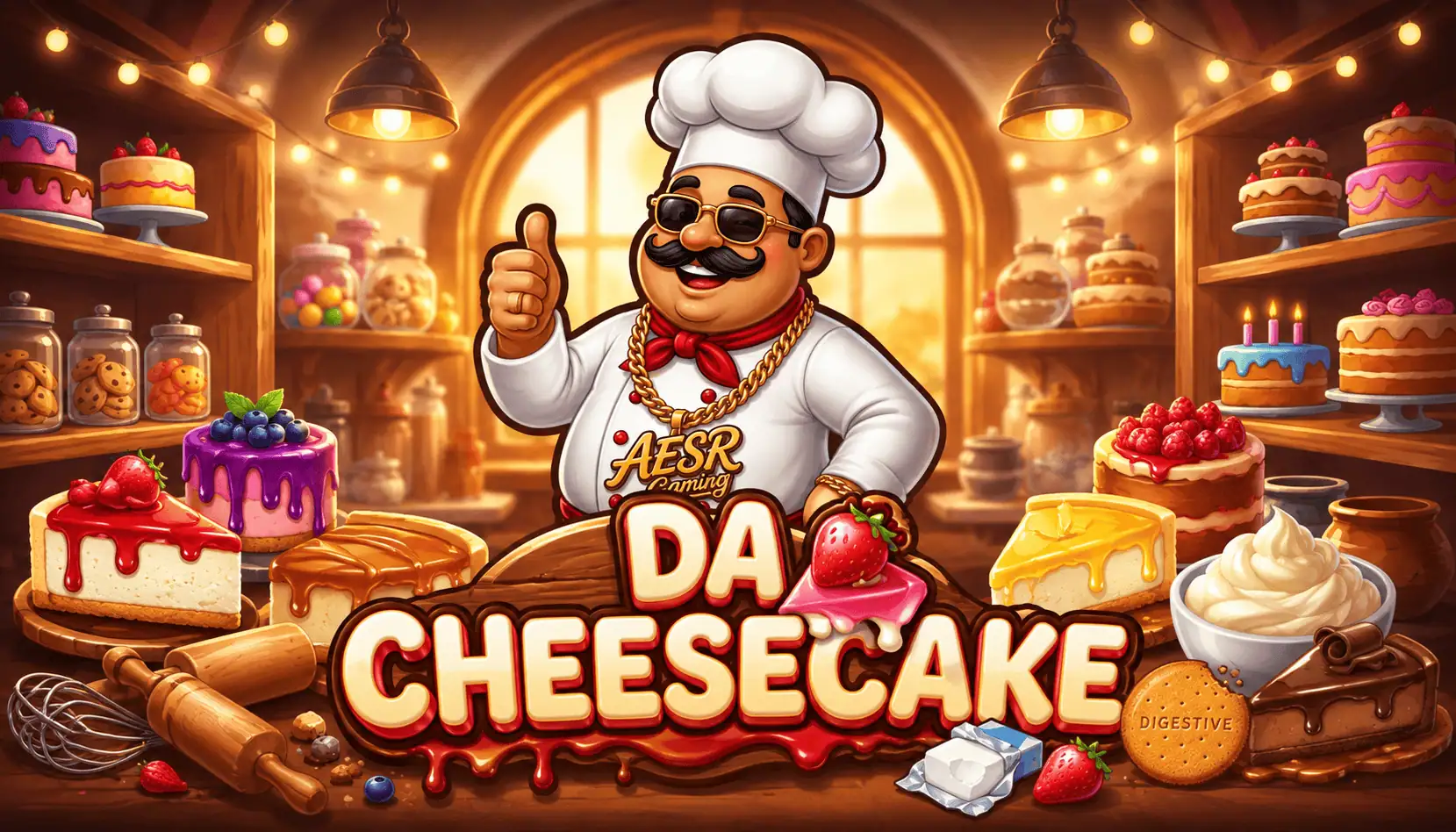 Da Cheesecake Slot Demo by Aesr Gaming slot cover image