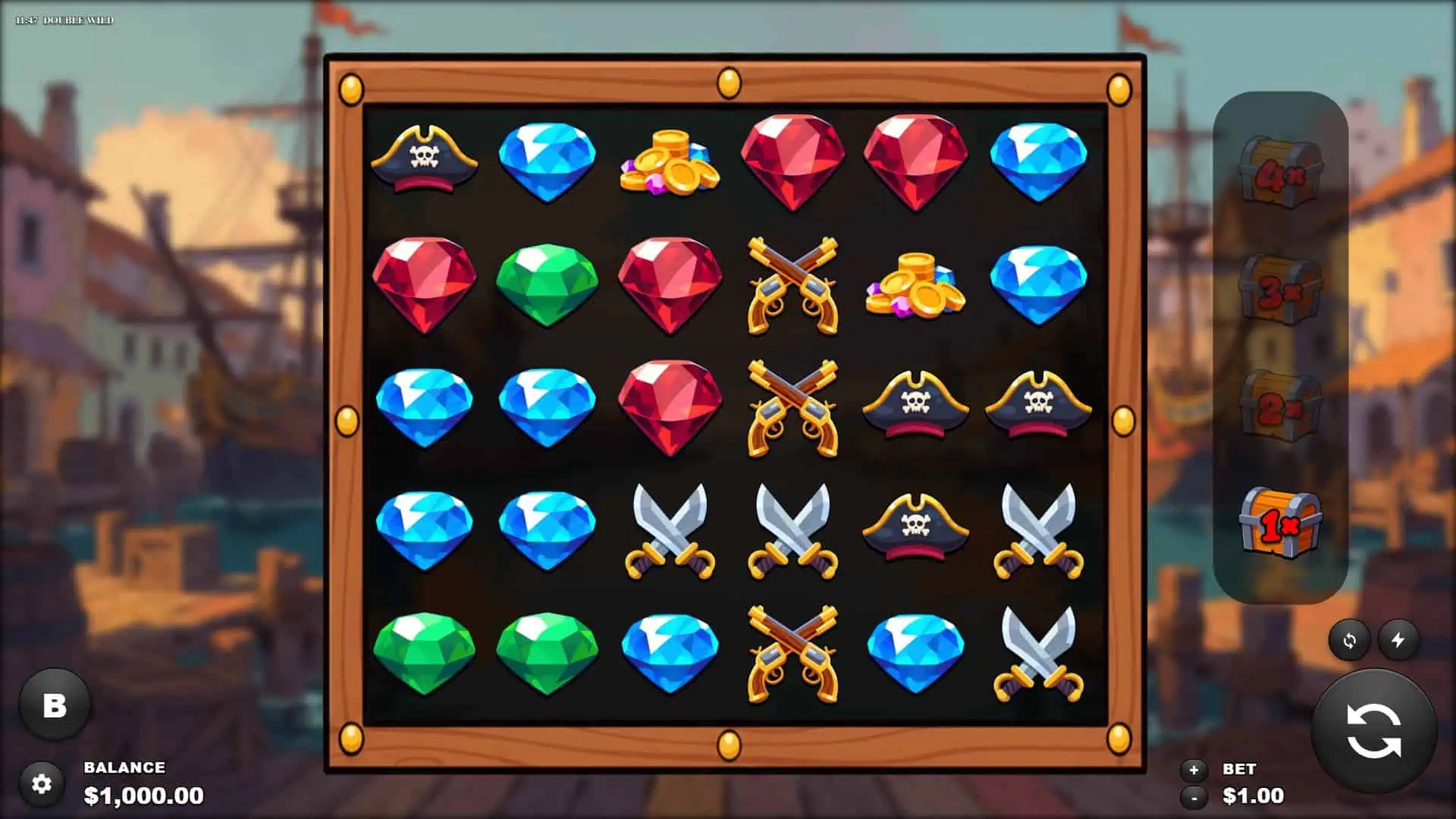 Double Wild slot gameplay reels