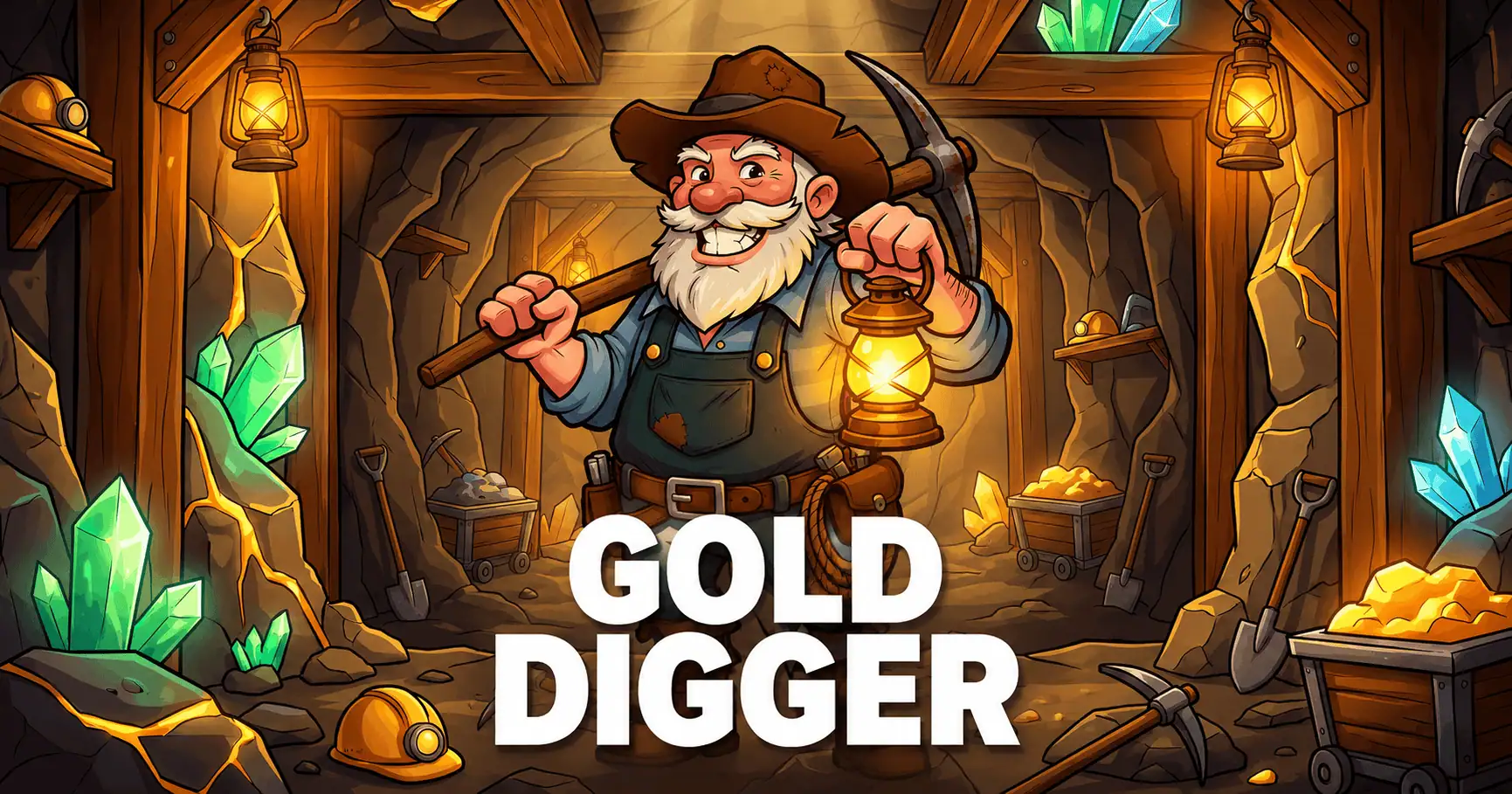 Gold Digger Slot Demo by Anarchy Studios slot cover image