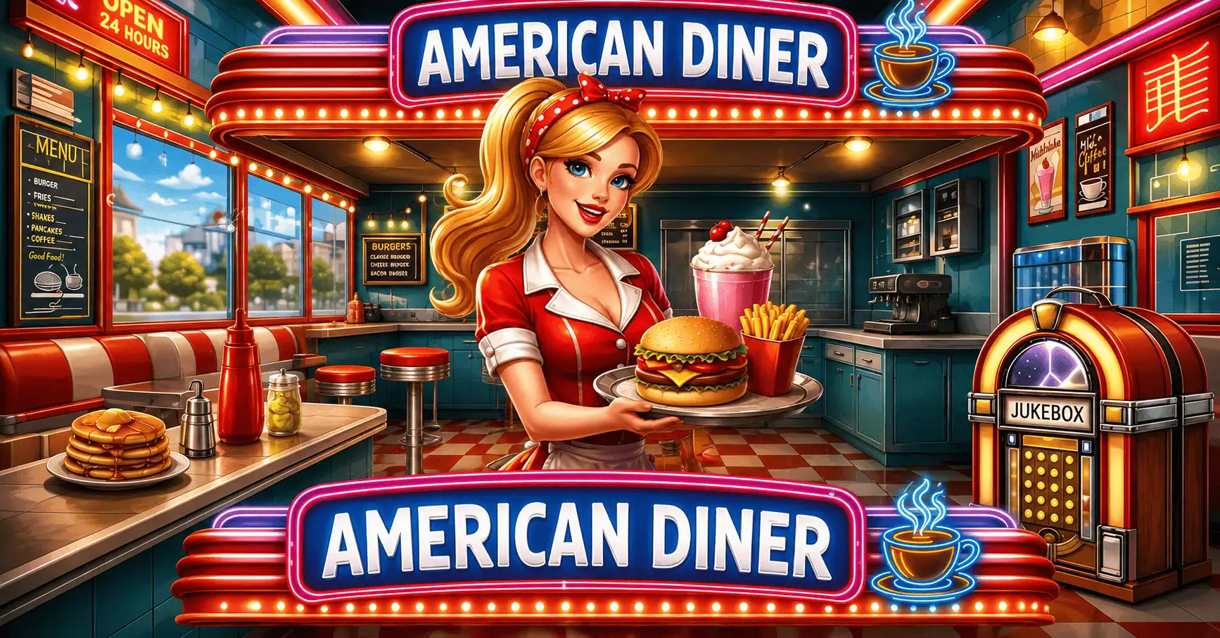American Diner Slot Demo by Anything Works Studio slot cover image