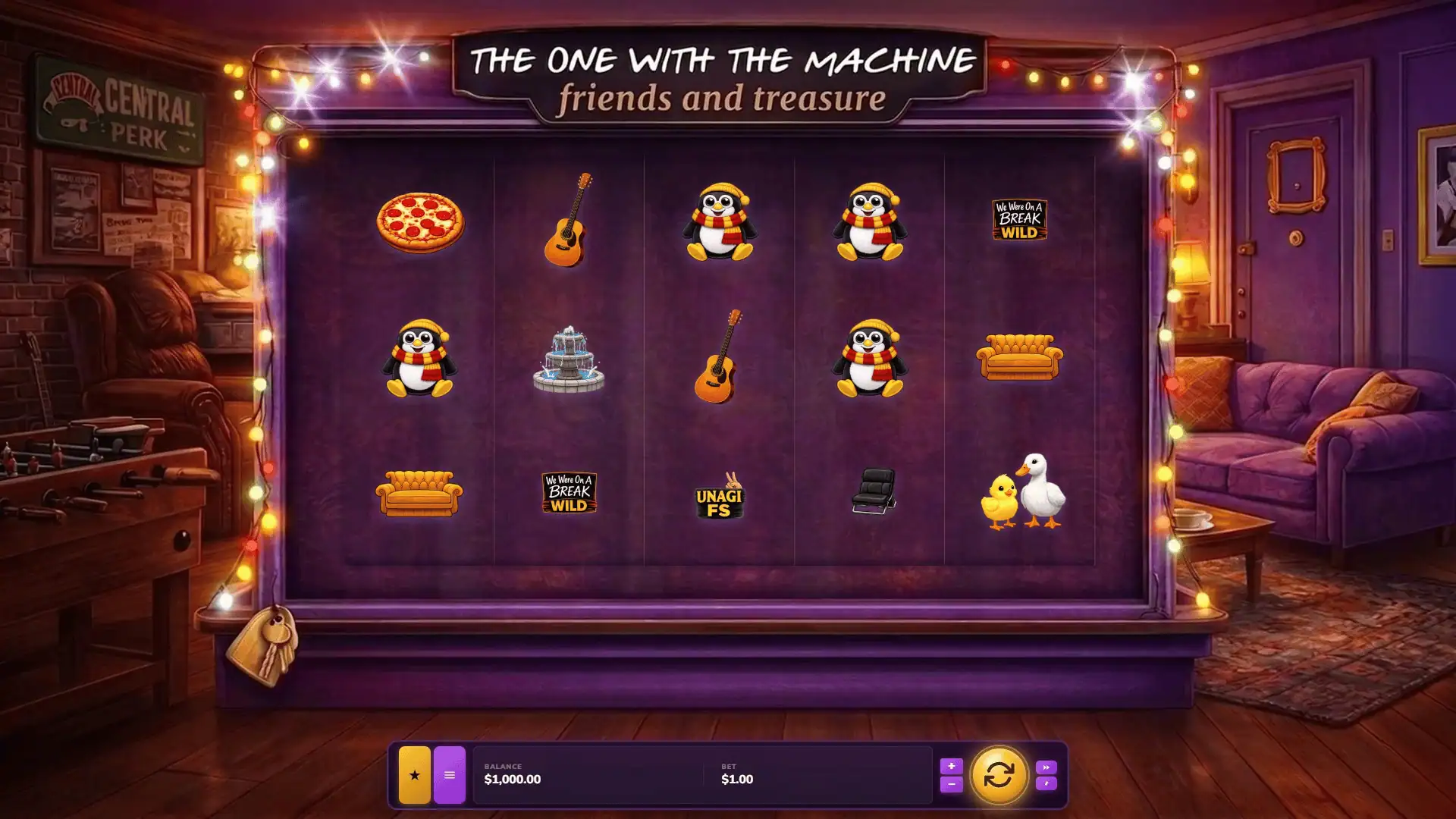 Friends and Treasure slot intro screen